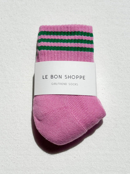 Girlfriend Socks: Bright Grey