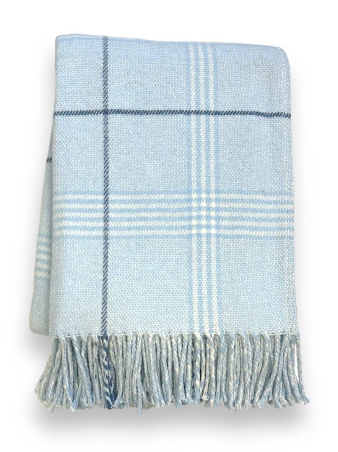Windowpane Plaid Throw