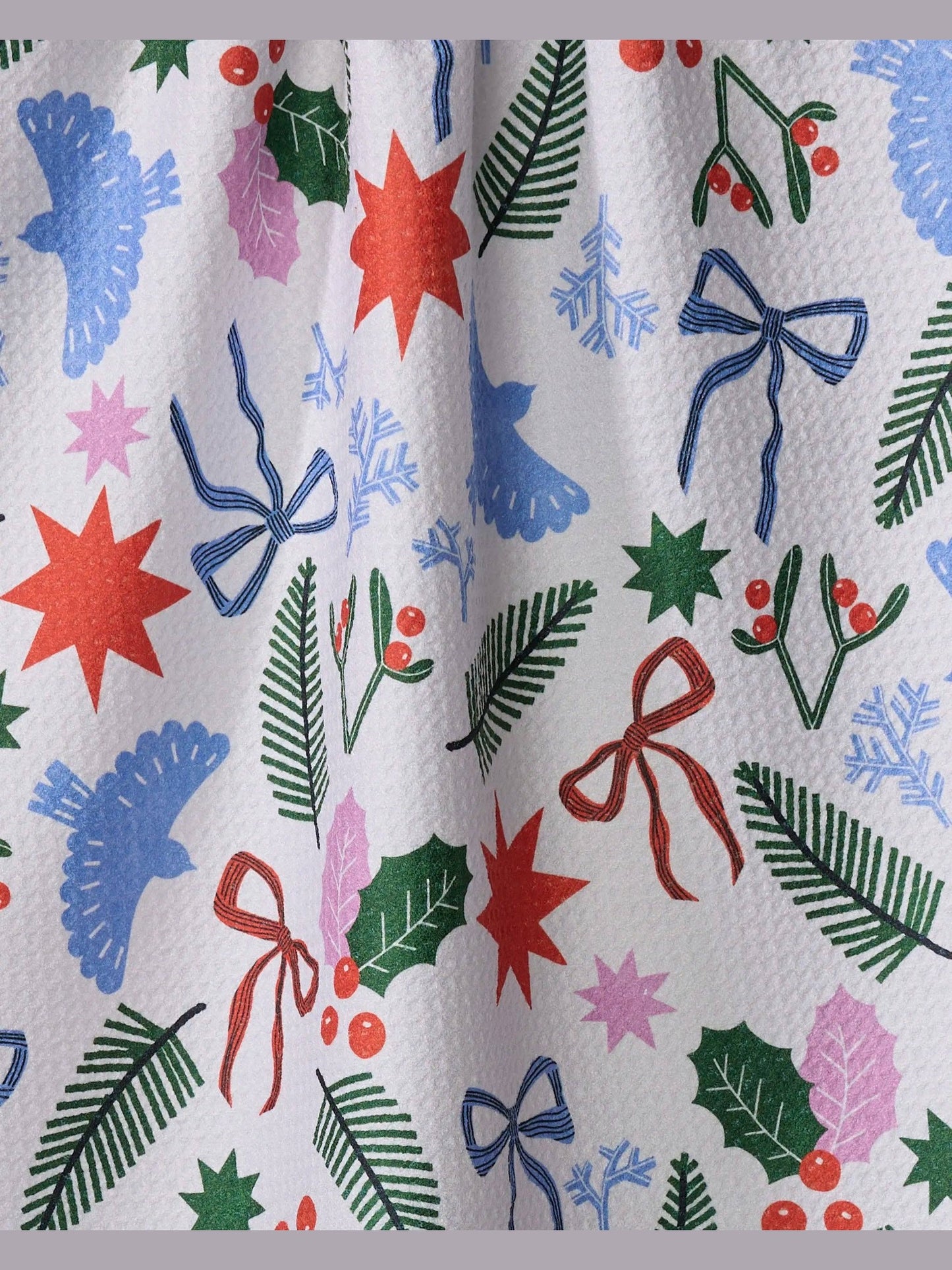 Christmas Garden Party Tea Towel