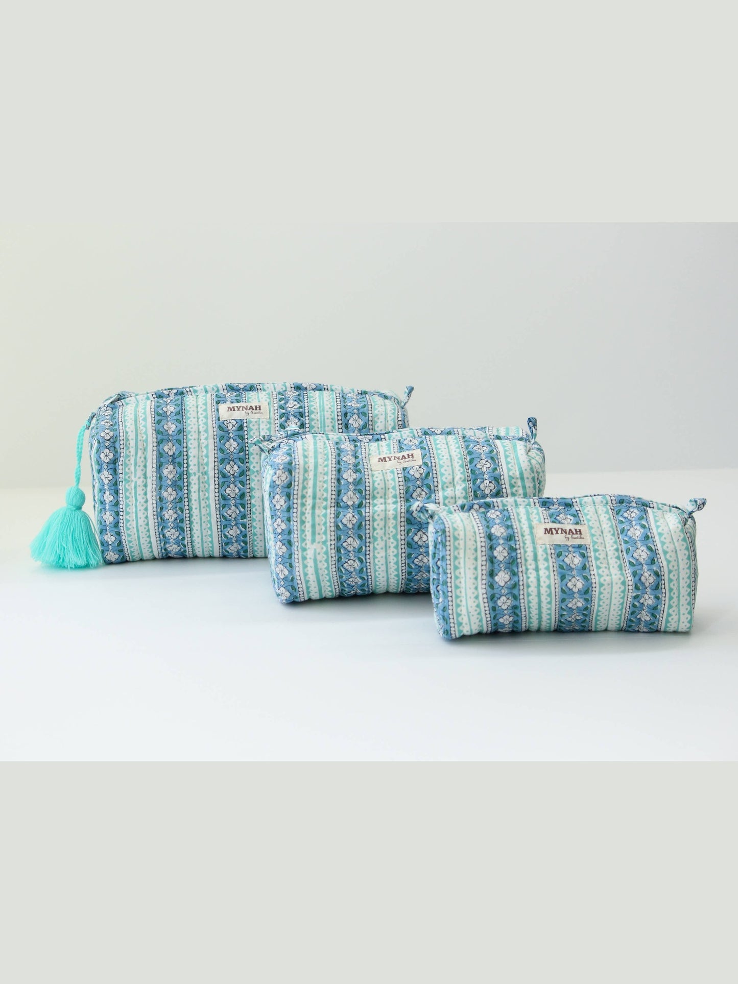 Moroccan stripes travel/make up/organizer/bag-Set of 3