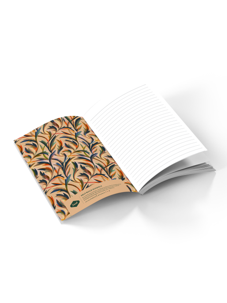 Golden Floral Classic Layflat Journal Notebook