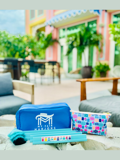 MINI TRAVEL MAHJONG Tile Set |  Mini Anywhere Series  |  White