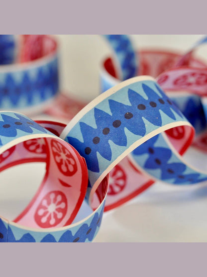 Paperchain Pink, Red, Pink and Blue
