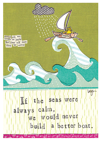 BETTER BOAT | CURLY GIRL EVERYDAY GREETING CARD: None
