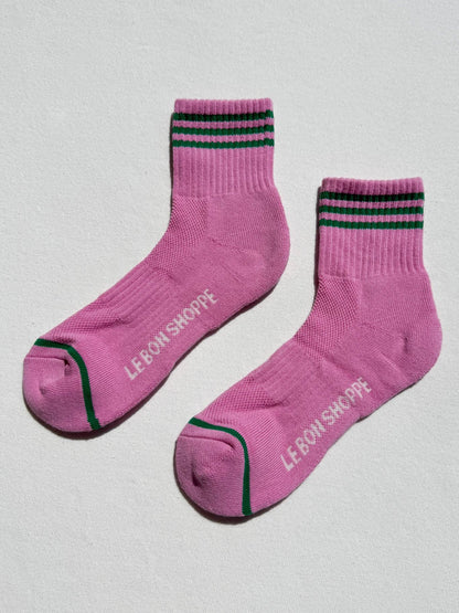 Girlfriend Socks: Bright Grey