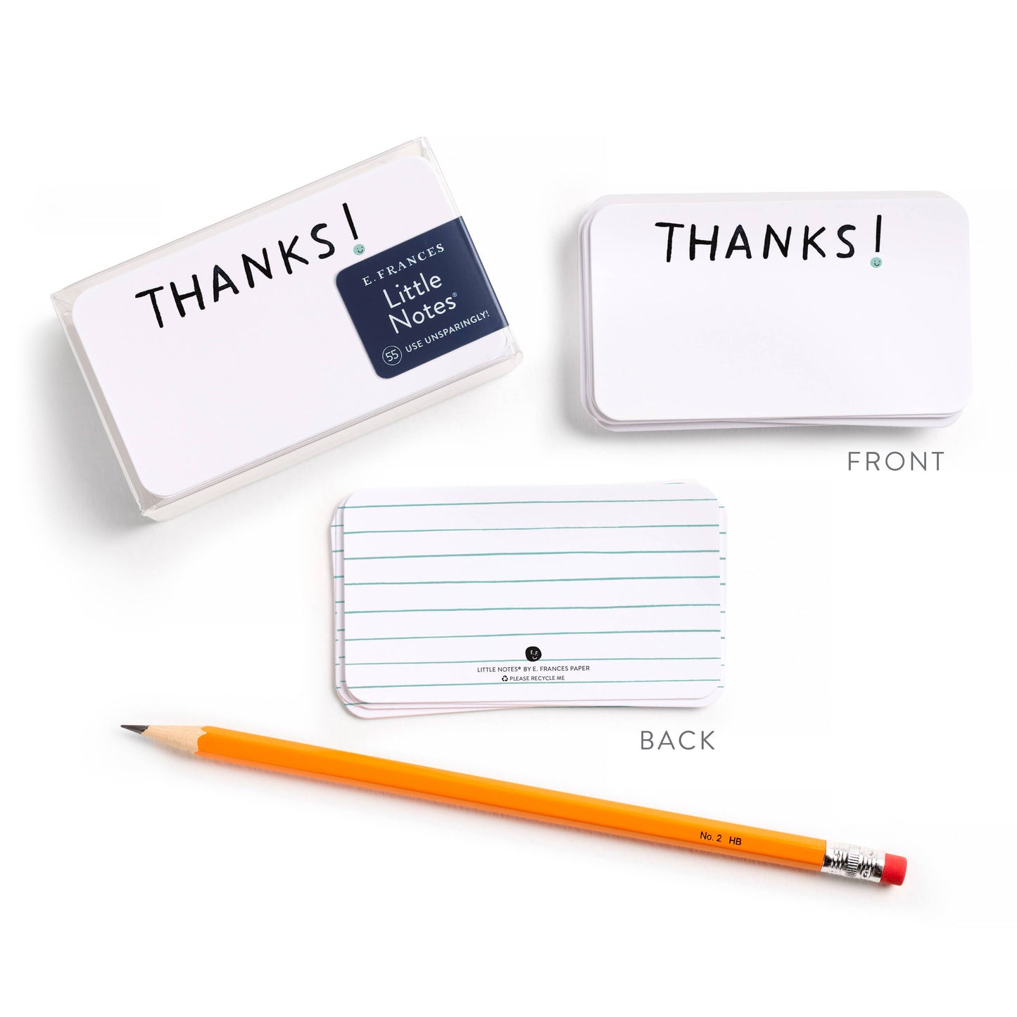 Thanks Little Notes® – Mini Notecard Pack, Set of 55