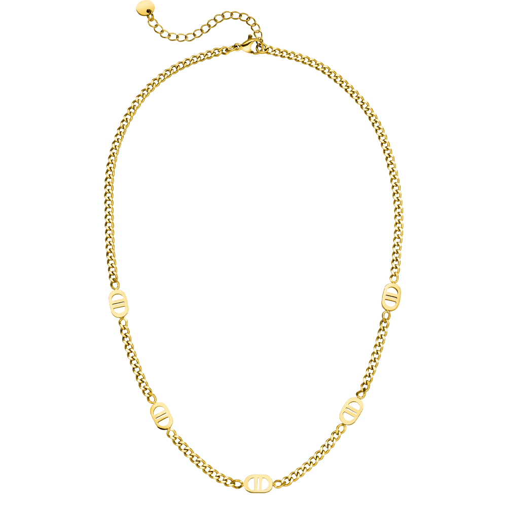 Five Prestige Necklace | 18K gold-plated: Gold