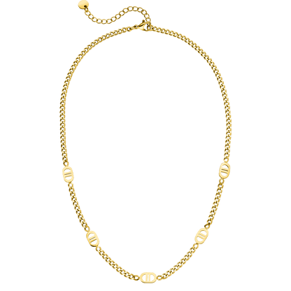Five Prestige Necklace | 18K gold-plated: Gold