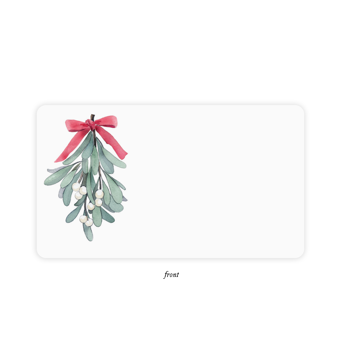 Mistletoe Little Notes® – Mini Notecard Pack, Set of 5