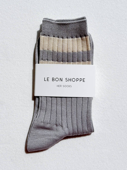 Her Socks - Varsity: Espresso