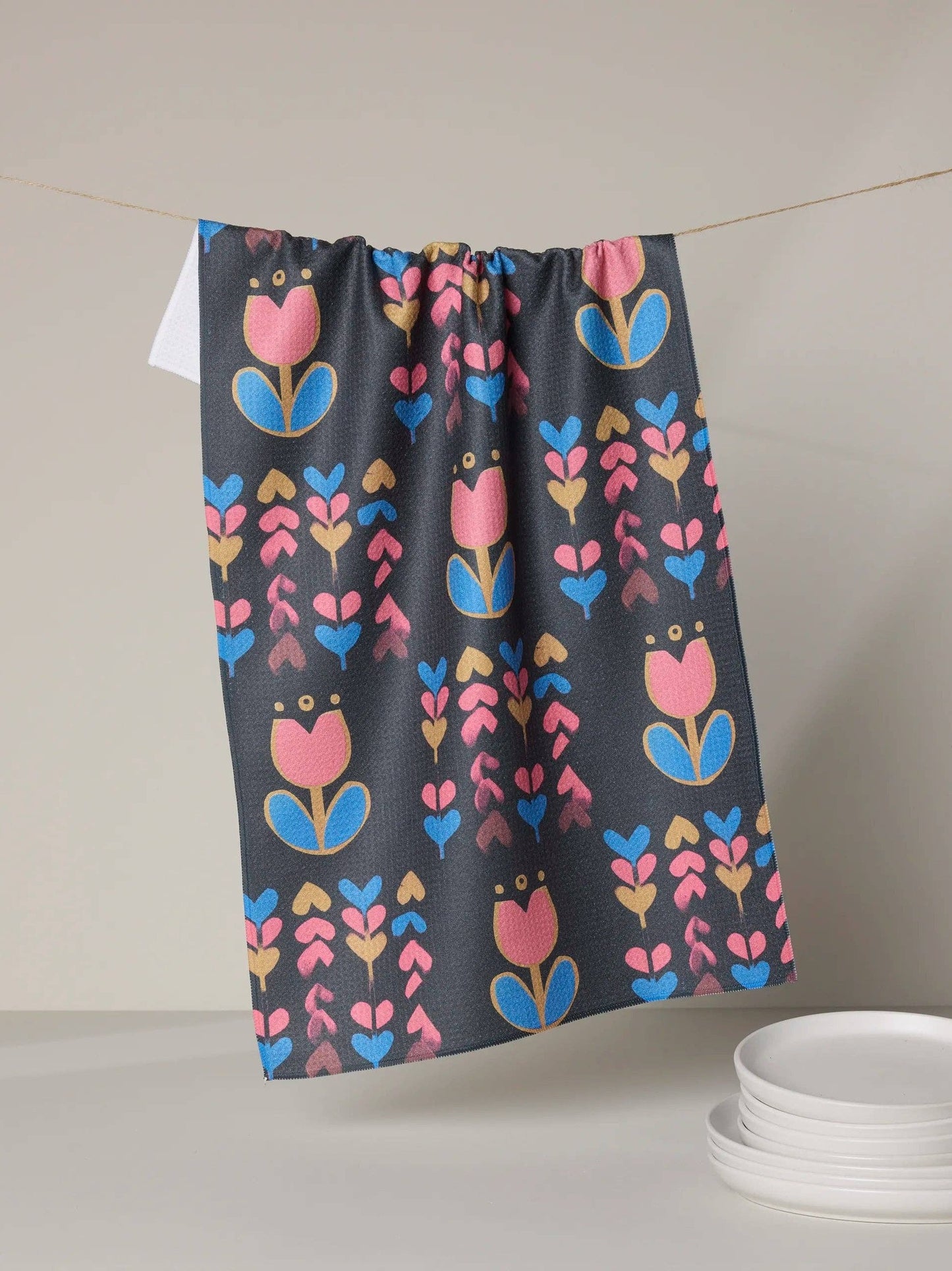 Tulip Patch Tea Towel