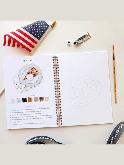 Americana watercolor workbook