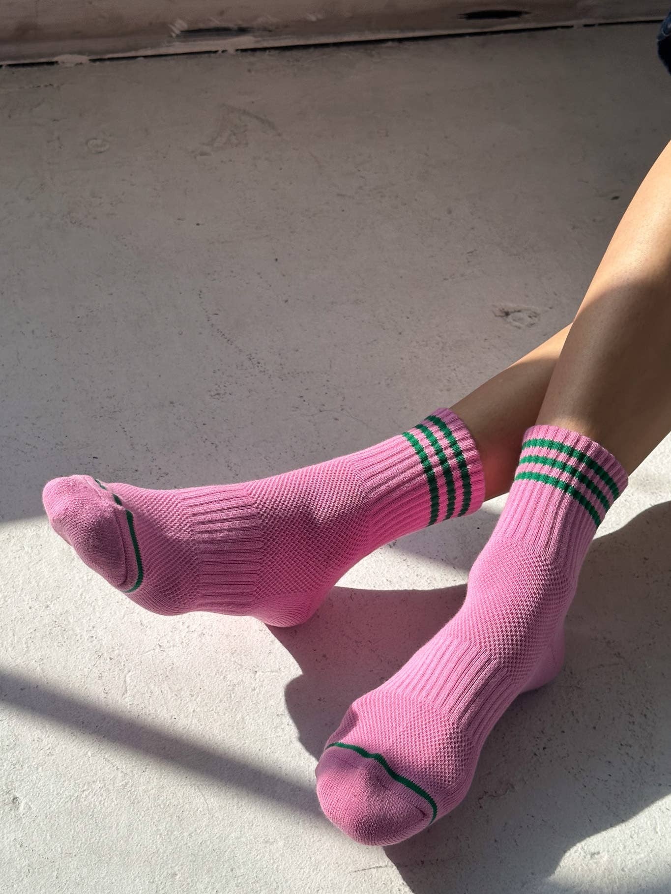 Girlfriend Socks: Bright Grey