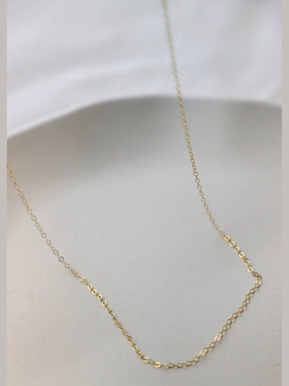 GOLD FILLED CABLE CHAIN: 16"