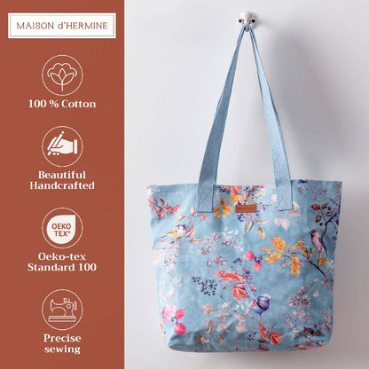 Canvas Tote Bag 100% Cotton Equinoxe  - 17.7" x 14.5"