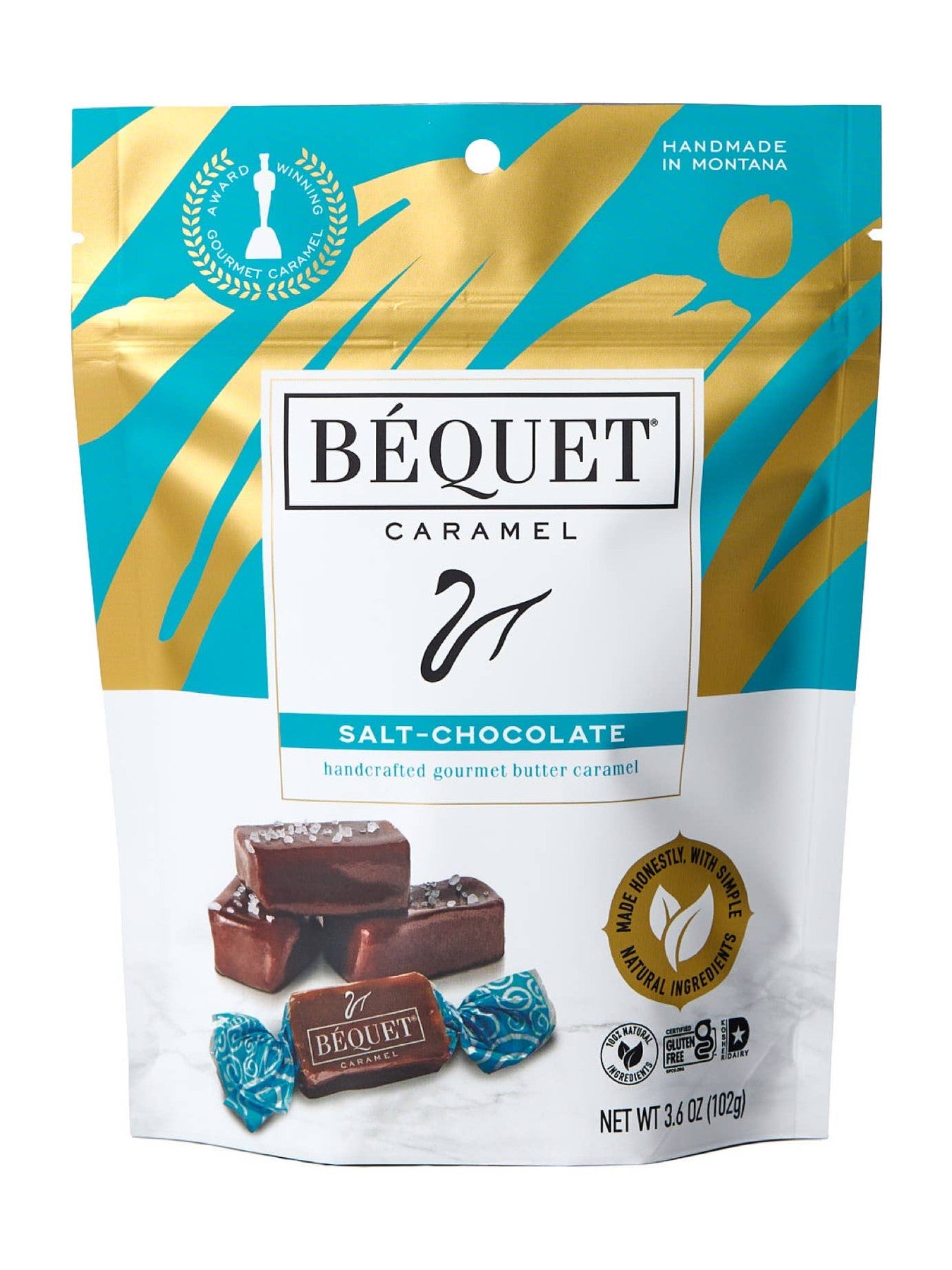 Béquet Gourmet Caramel 3.6 oz Pouch: Celtic Sea Salt