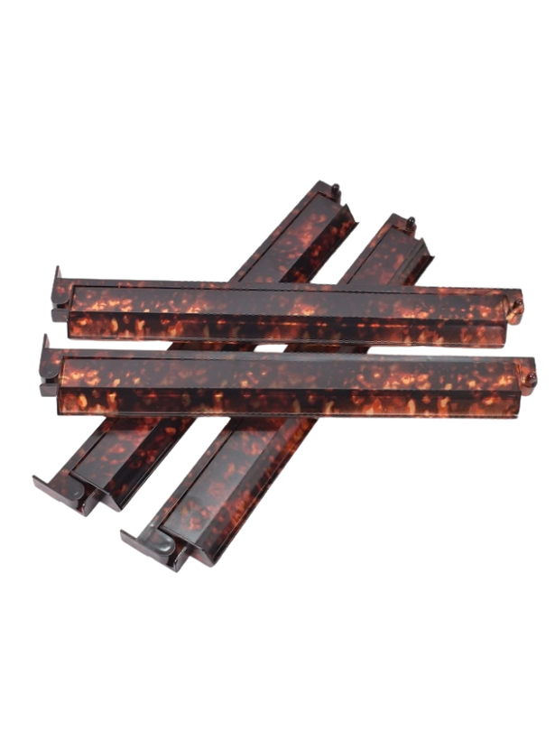 Tortoise Shell Mahjong Rack & Pusher Set Matte Finish: Tortoise Shell