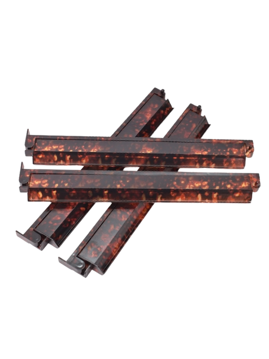 Tortoise Shell Mahjong Rack & Pusher Set Matte Finish: Tortoise Shell