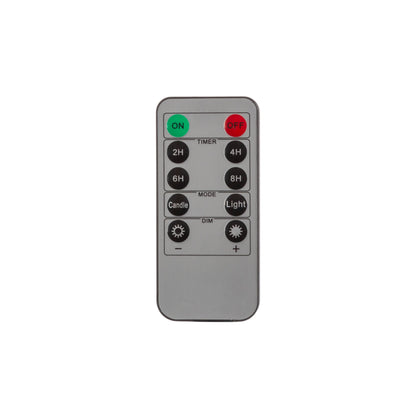 Christmas Remote Control LED Taper Candles with Clips Set of 10