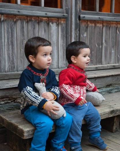 Ulriken Children's Sweater: Red
