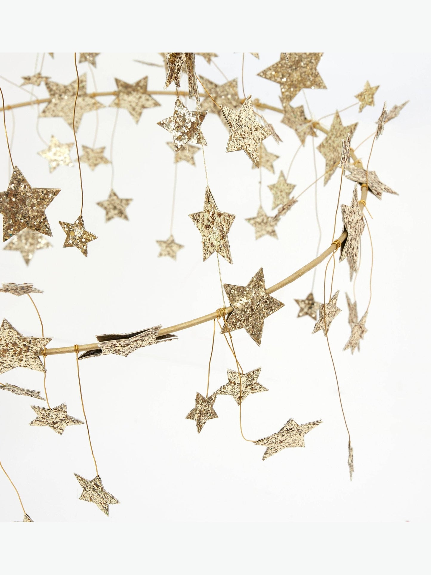 Gold Sparkle Star Chandelier