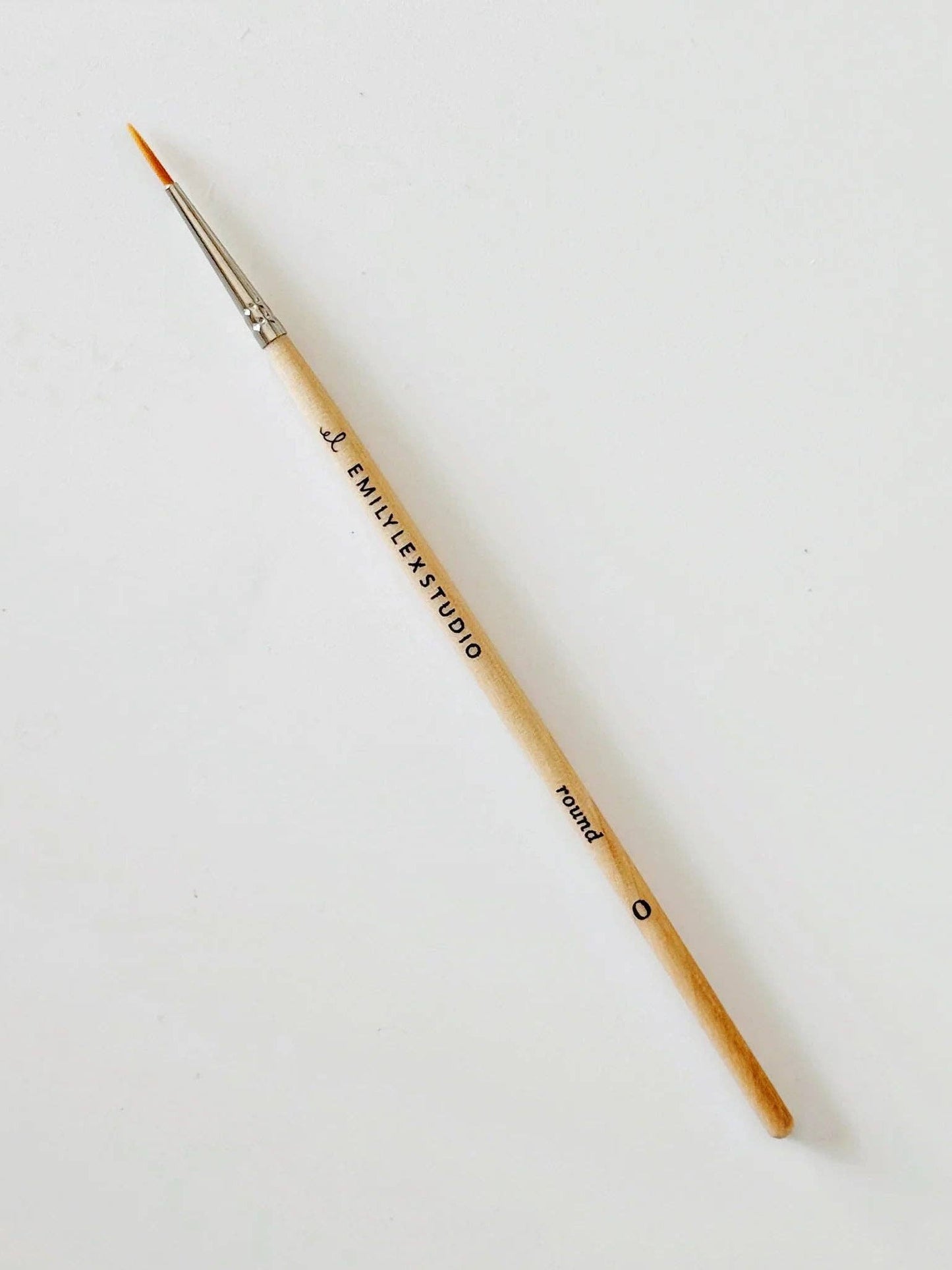 Watercolor paintbrush set of five wood brushes