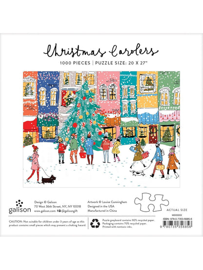 Christmas Carolers Square Boxed 1000 Piece Puzzle