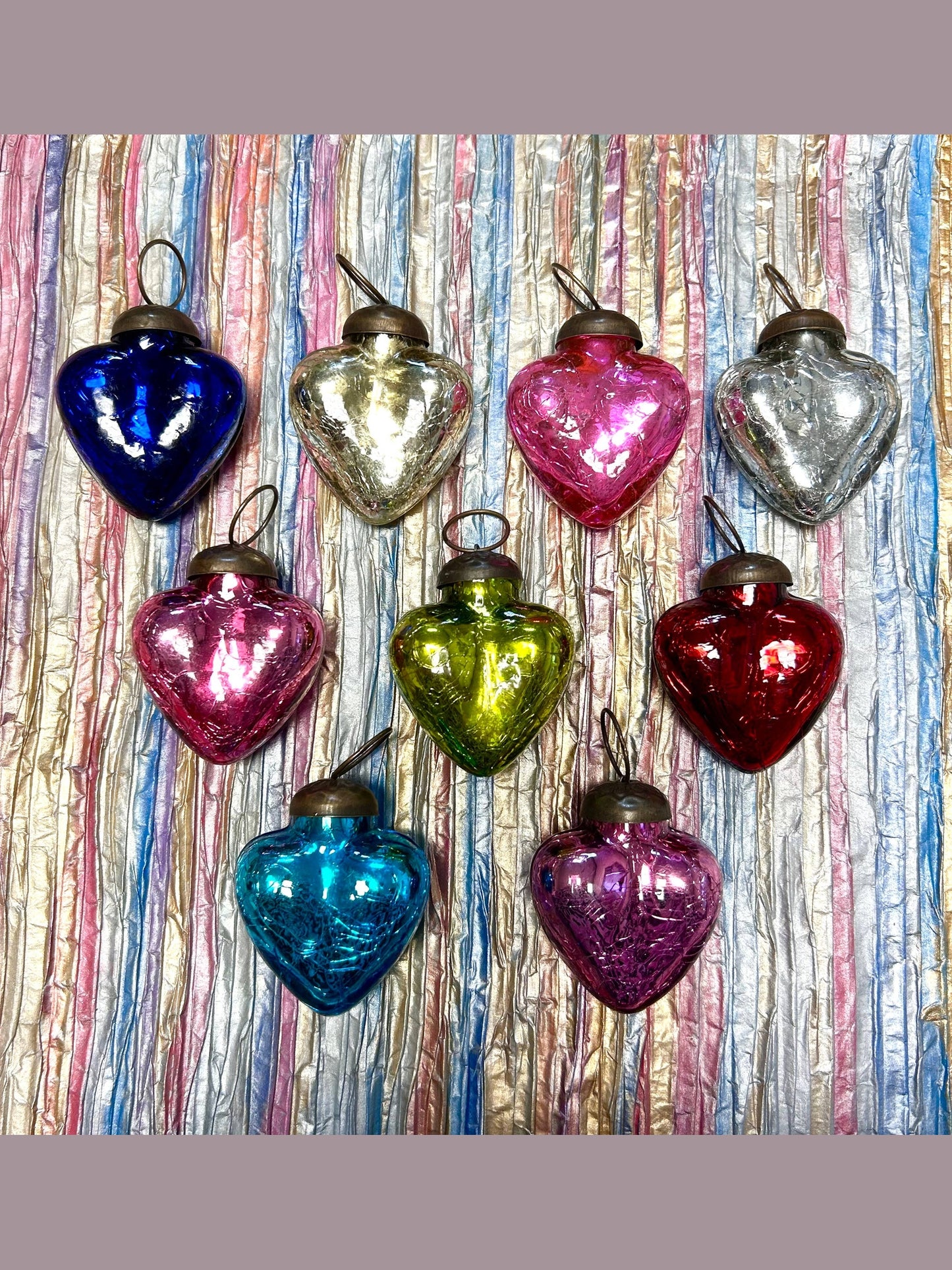 2" Silver Heart Ornament