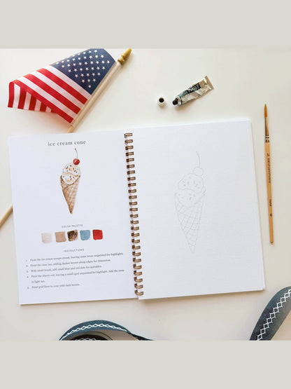 Americana watercolor workbook