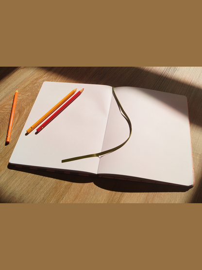 Star Tulip Embroidered Medium Hardcover Sketchbook