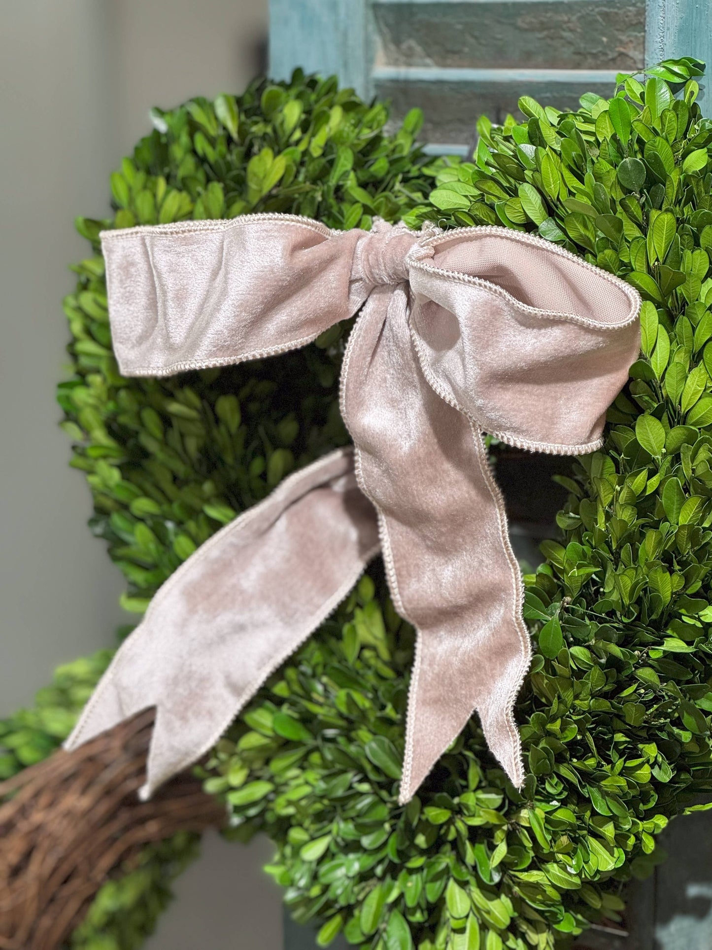 Preserved Boxwood Heart Wreath - 16 Inch