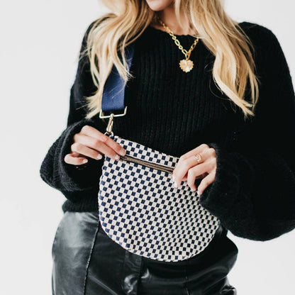 Westlyn Woven Bum Bag Wholesale - NEW COLOR ADDED!: Checkered Emerald