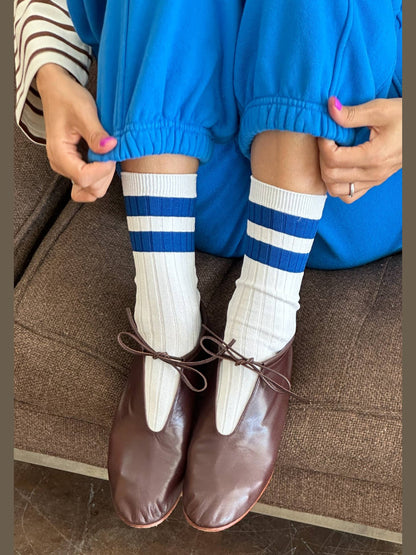 Her Socks - Varsity: Espresso