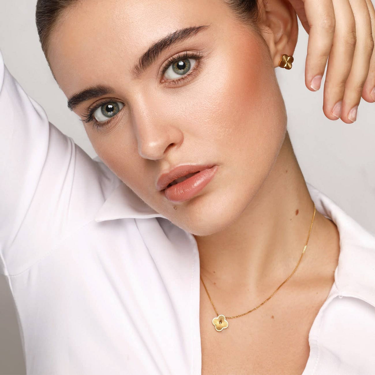 Shine Clover chain | 18K gold plated: Gold