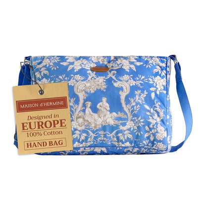 Hand Bag  Cotton for Everyday/Daily Use - Joli Jouy - Blue