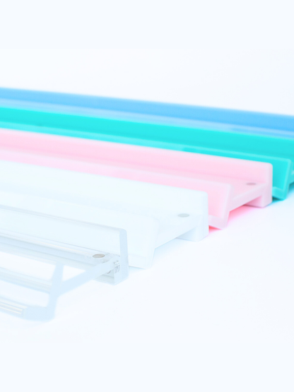 20" MAHJONG RACKS | Premium Acrylic | 4 Racks + 4 Pushers: Transparent Clear