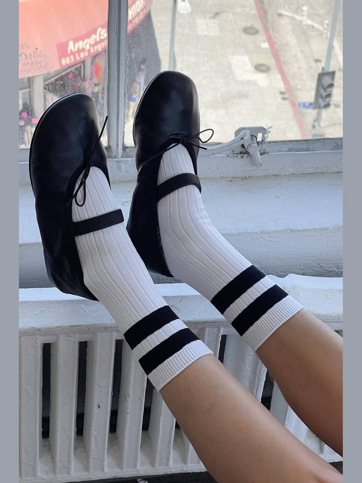 Her Socks - Varsity: Espresso