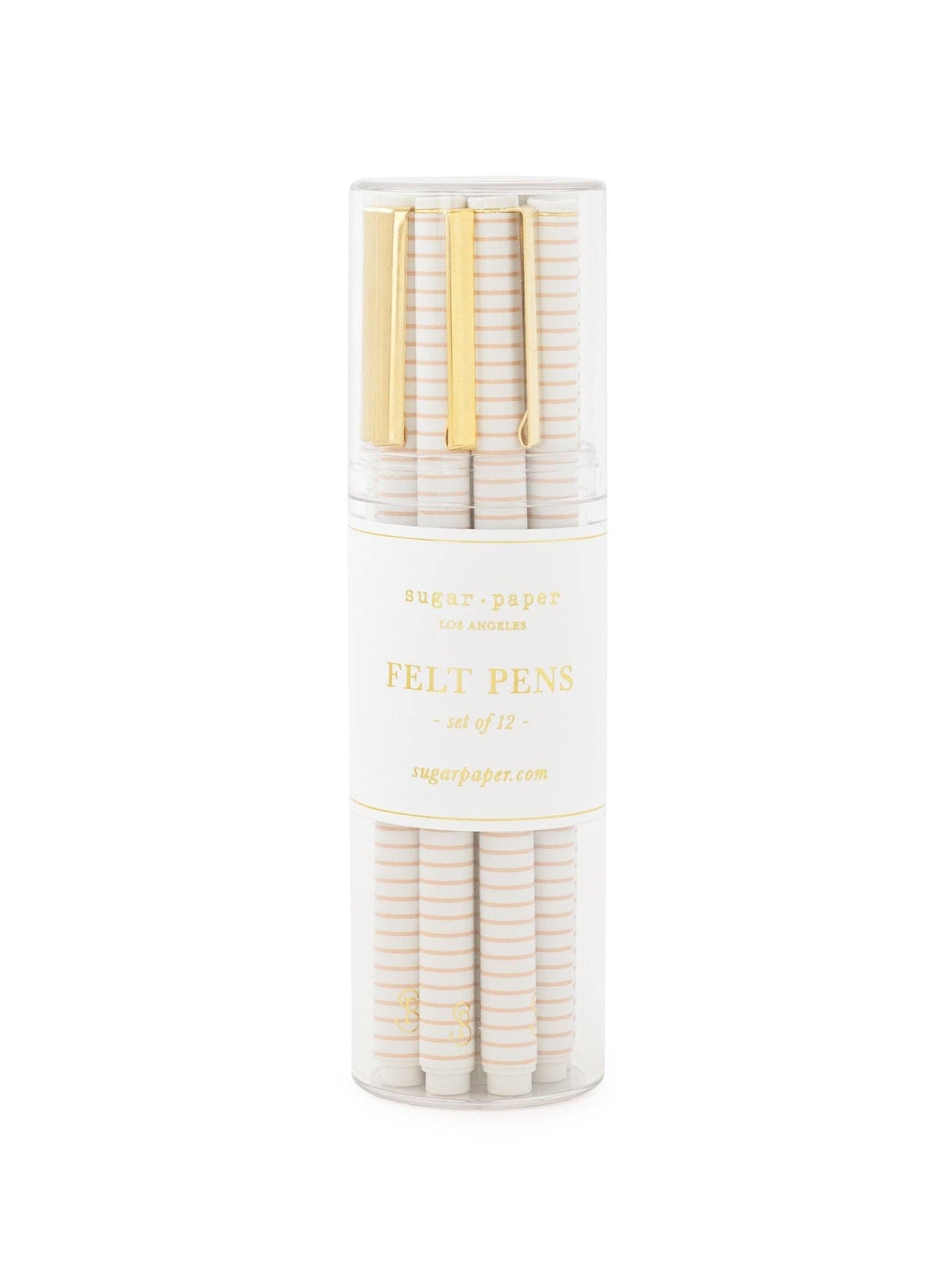 Bulk Felt Pen, Rose Stripe, Set of 12