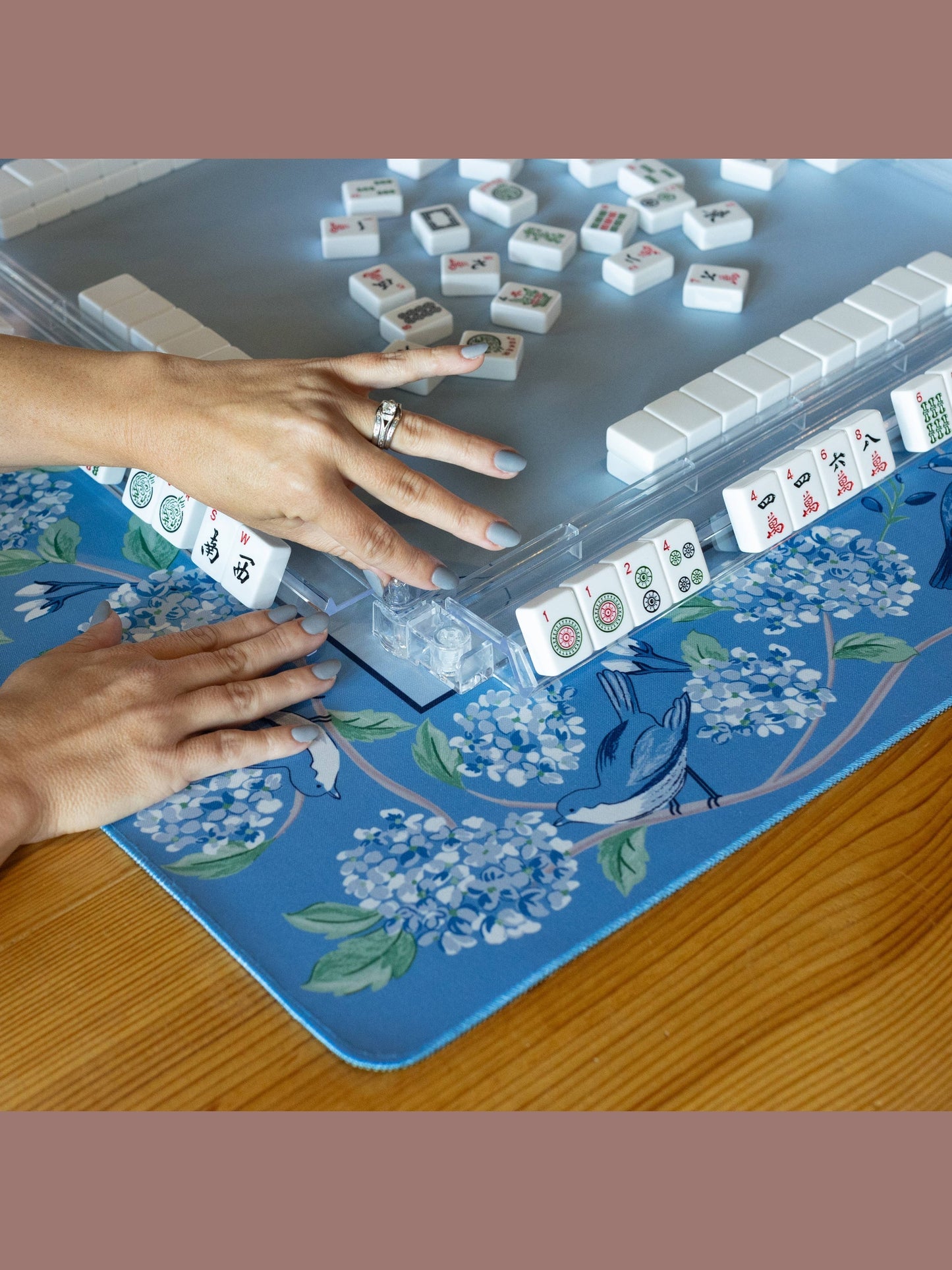 Blue Hydrangea Bird Mat