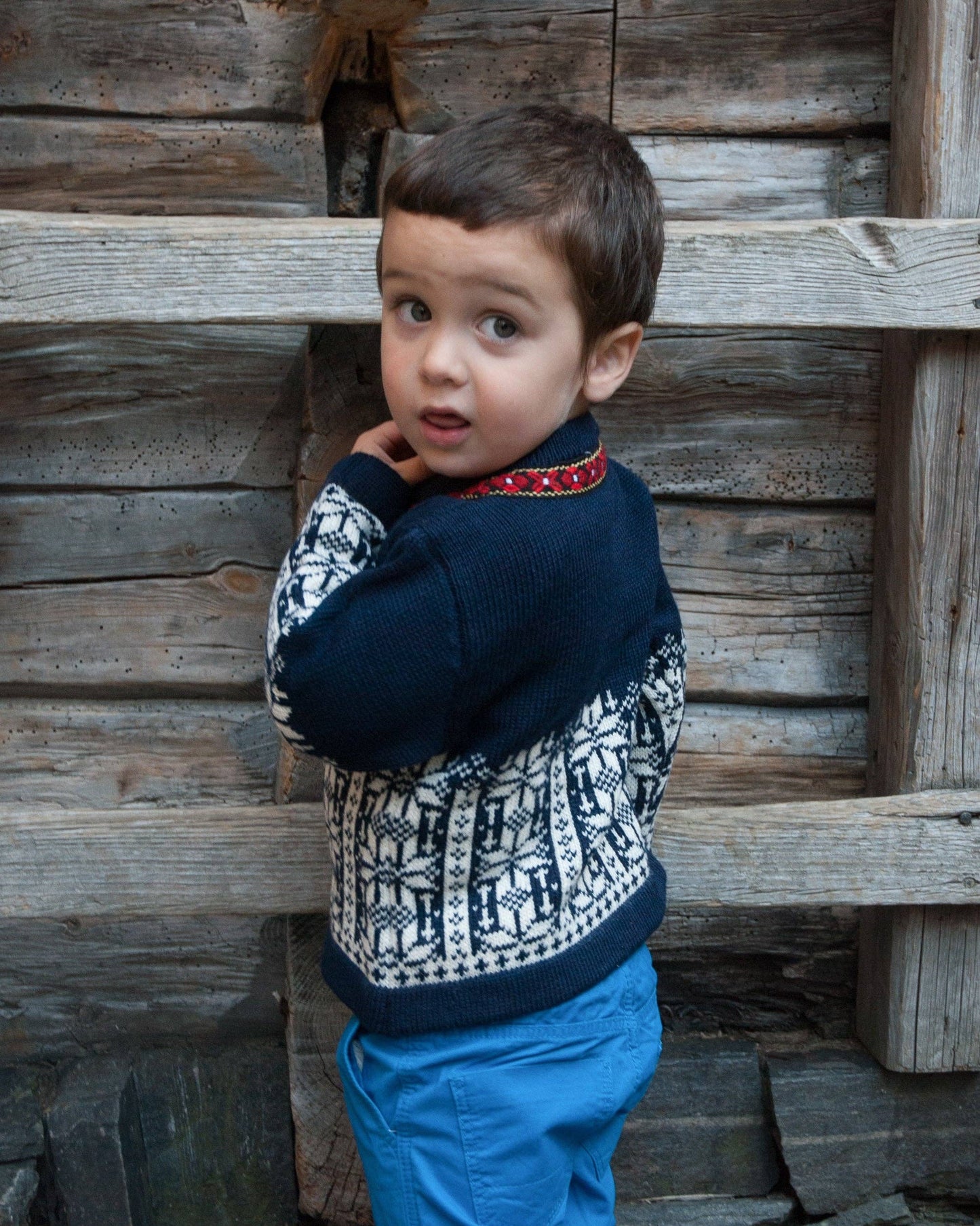 Ulriken Children's Sweater: Red