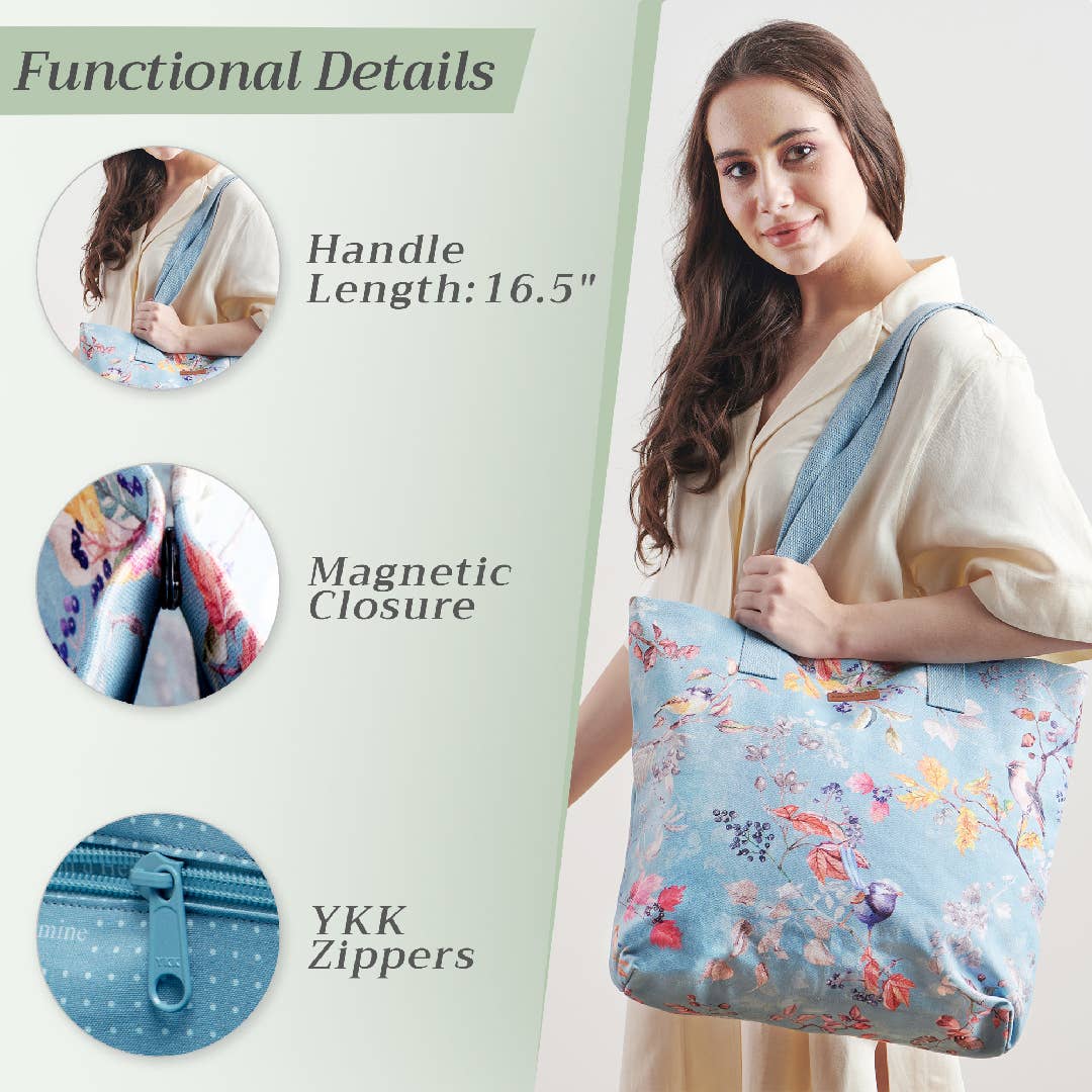 Canvas Tote Bag 100% Cotton Equinoxe  - 17.7" x 14.5"