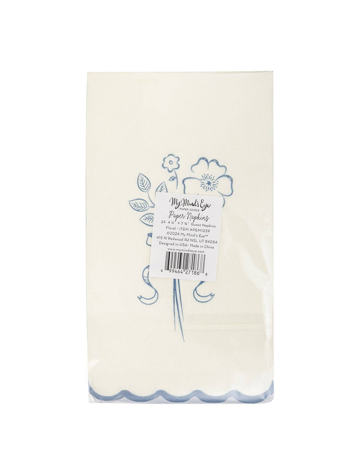 PEM1039 - Pembroke Flower Paper Disposable Dinner Napkin