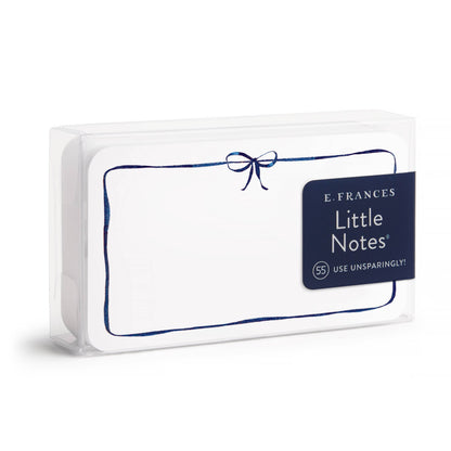 Navy Bow Little Notes® – Mini Notecard Pack, Set of 55