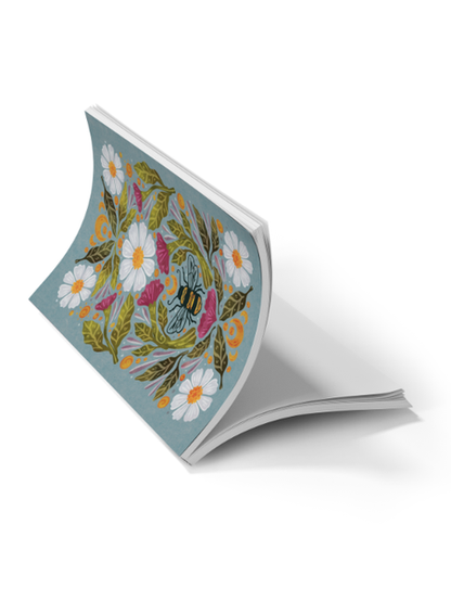 Honeybee Tea  Soft Touch Classic Layflat Notebook Journal