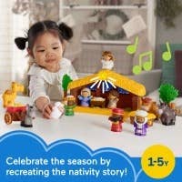 Fisher-Price Little People Toddler Toy Nativity Set with Music Lights and 18 Pieces
