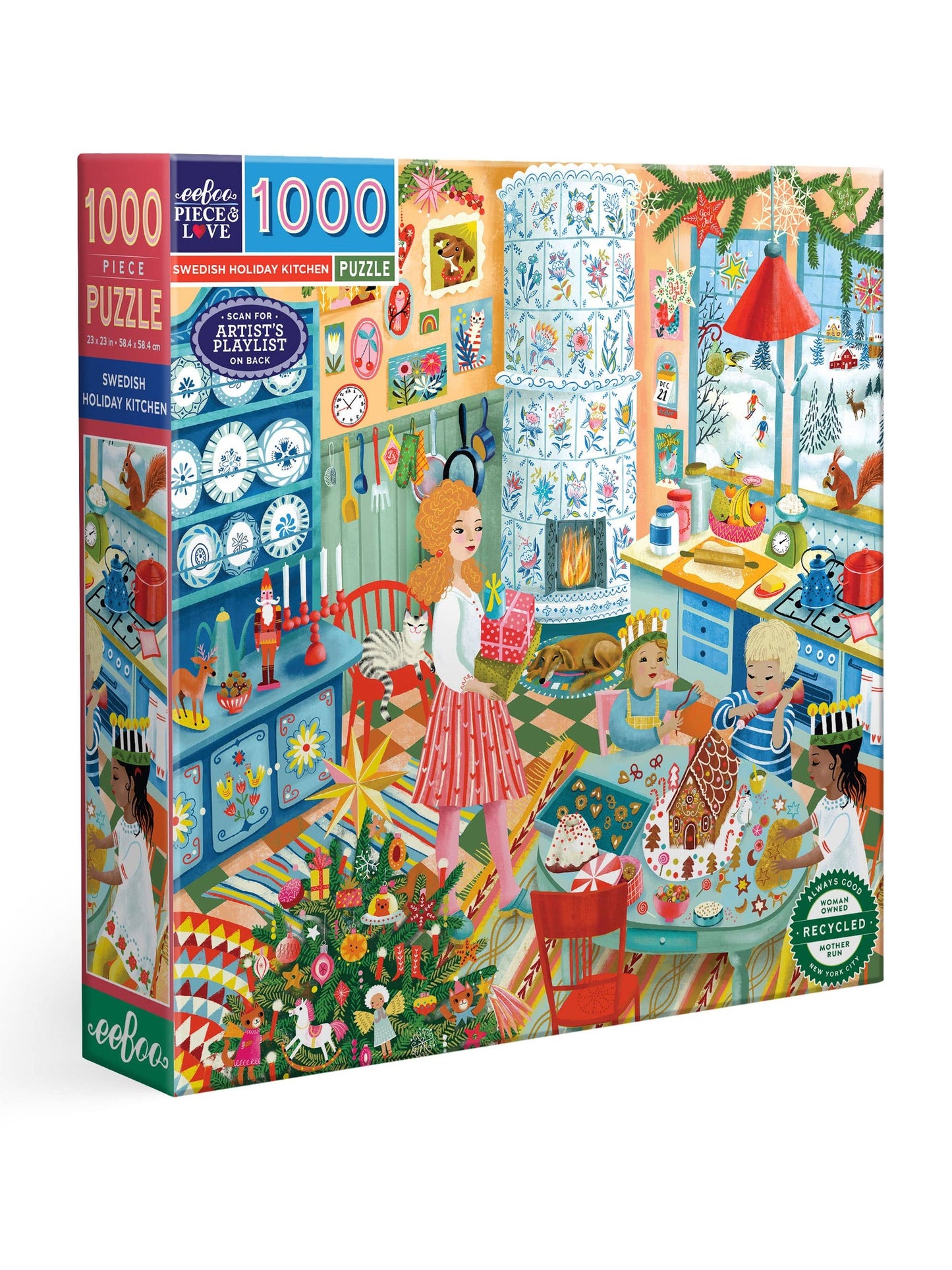 eeboo Swedish Holiday Kitchen 1000 Piece Puzzle