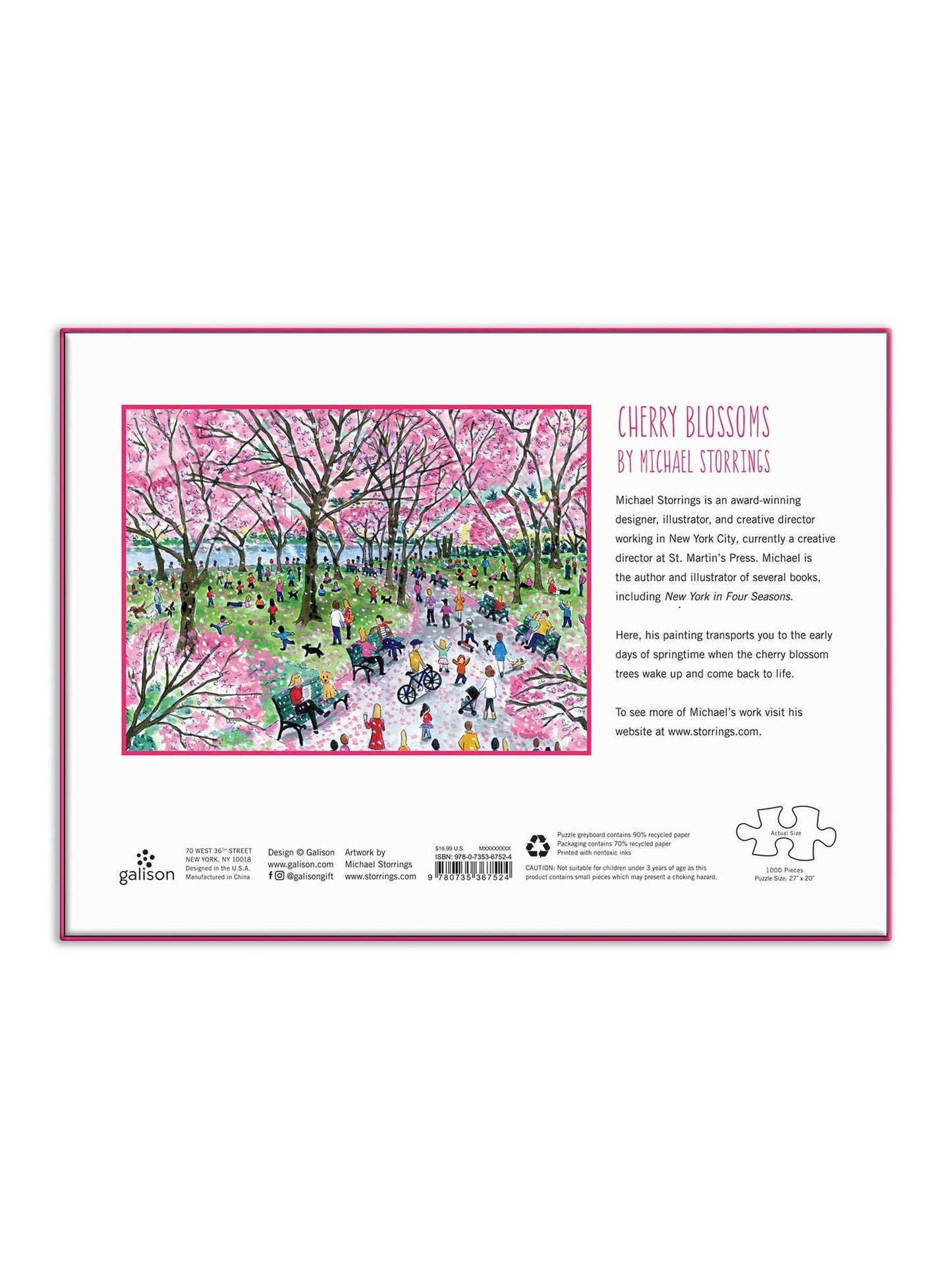 Michael Storrings Cherry Blossoms 1000 Piece Puzzle