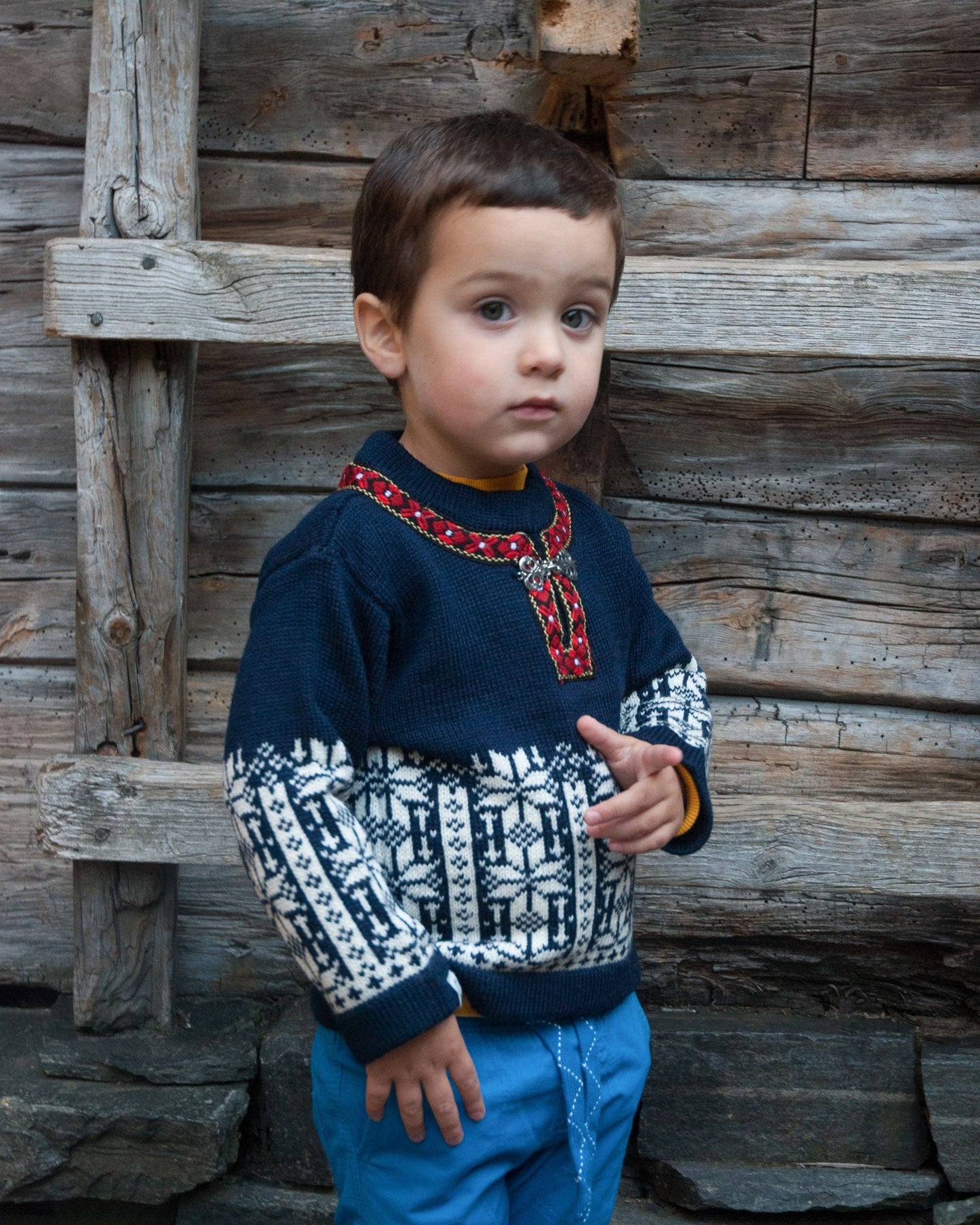 Ulriken Children's Sweater: Red