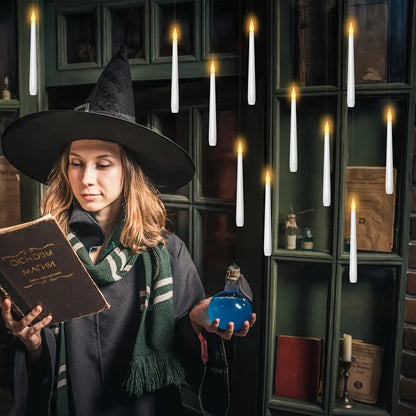 Floating Flickering Candles with Magic Wand