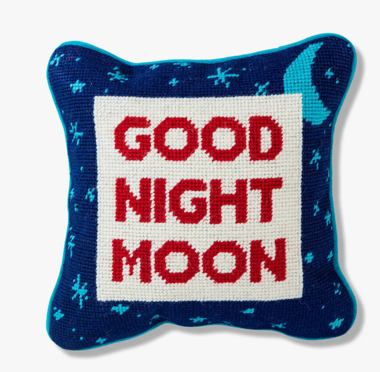Furbish Studio Good Night Moon Needlepoint Pillow